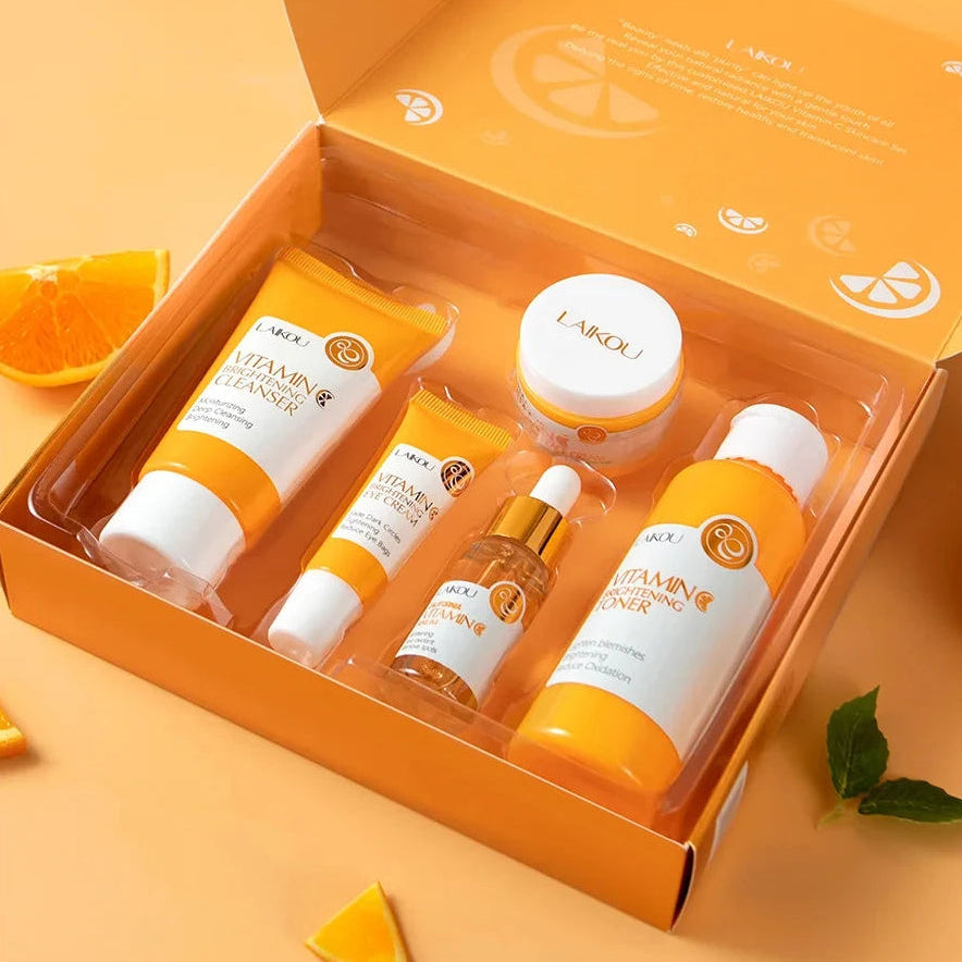 Coffret Soins Visage à la Vitamine C (5PCS)
