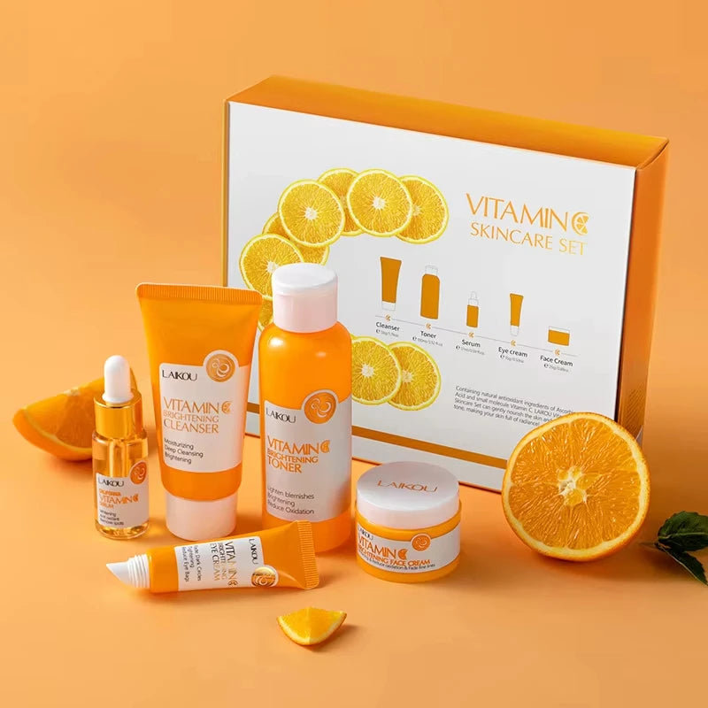 Coffret Soins Visage à la Vitamine C (5PCS)